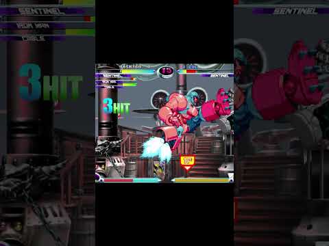 MvC2: Josh 360 - Sentinel + IM AAA High Damage Unfly Fast Fly Combos .:2.17.24:.