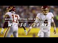 Washington Football Team Week 2 Highlights (30-29 Win VS Giants)