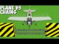 Most CRAZY METHOD to STOPED PLANE with CHAINS in Minecraft ! CHALLENGE 100% TROLLING !