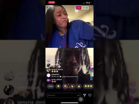 Diamond Nicole and SnappDogg on IG live | Twerking again after arguing with her “Boyfriend”