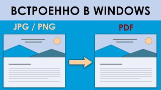 Как перевести изображения JPG/PNG в PDF на Windows