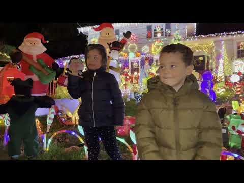 მეზობლების საშობაო დეკორაციები ბავშვებისთვის