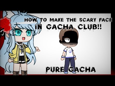 How to Make the Scary Face in Gacha Club tutorial||PURE GACHA