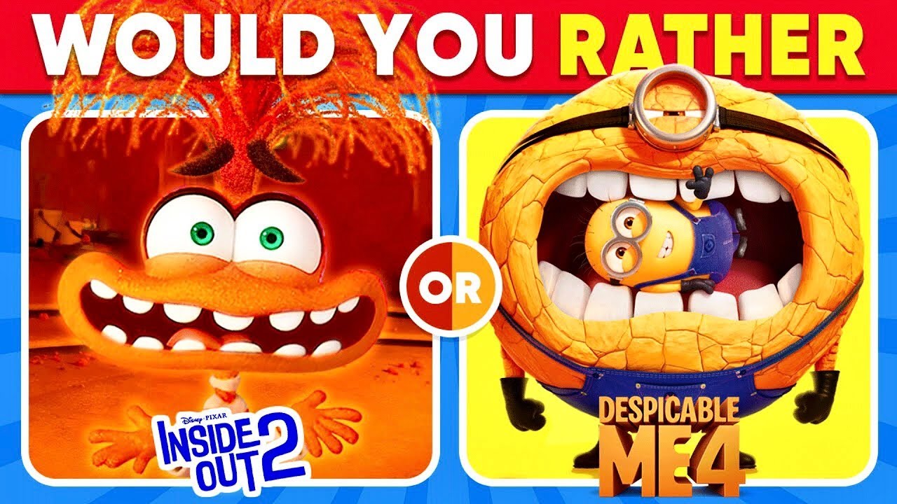 Would You Rather..? Inside Out 2 or Despicable Me 4 || quiz intractor