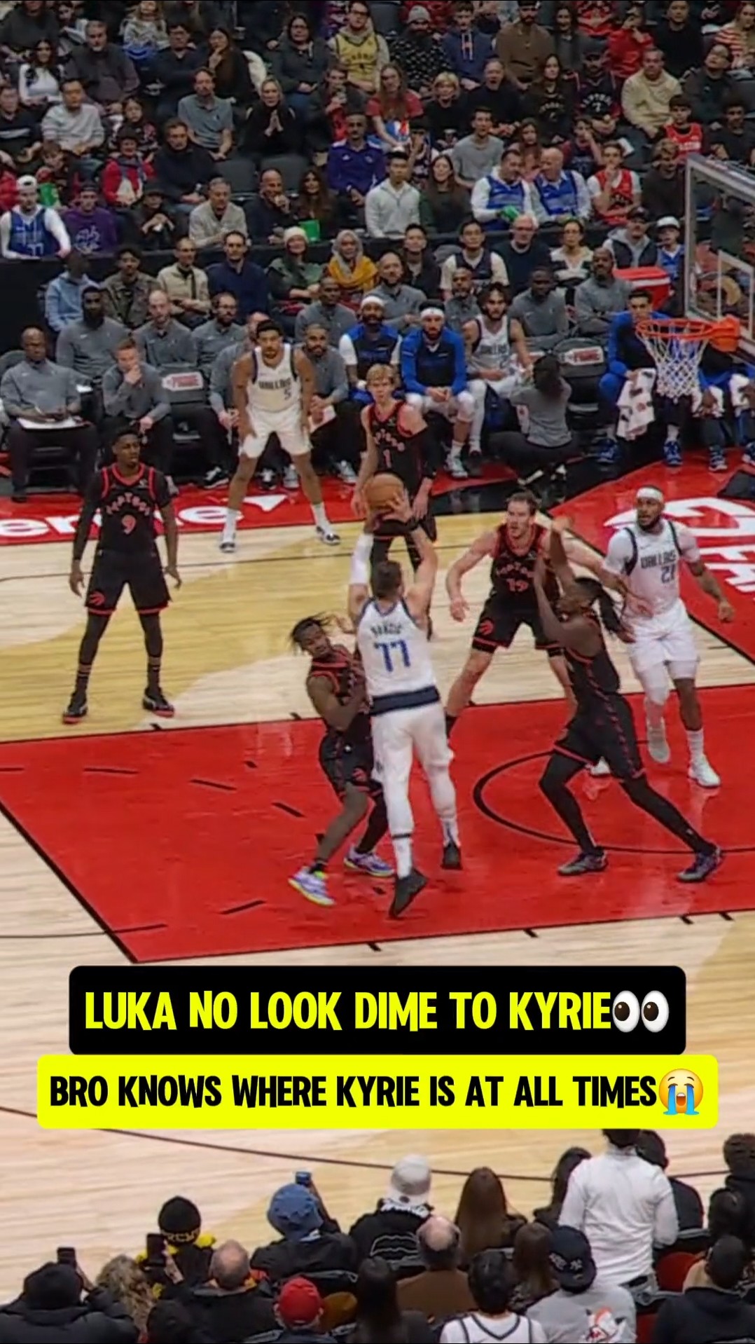 Luka doesn't even need to look?
