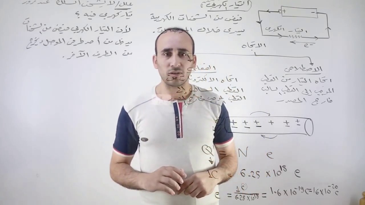 الدرس الأول- التيار الكهربي / الفيزياء للثانوية العامة والأزهرية 2020