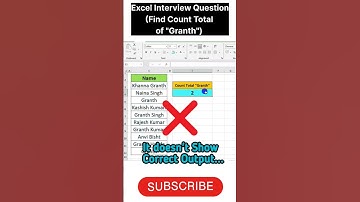 Excel Interview Question🤔#COUNTIF() Formula#excel#excelformula#exceltutorial#shorts#viral#excel