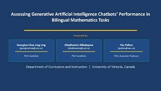 Assessing GAI Chatbots’ Performance in Bilingual Mathematics Tasks - EdMedia 2026