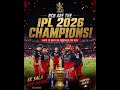 ipl 2026 champion