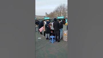 Rush at Courier Collection Point| #video #viral #shortsclip #china #courier #university