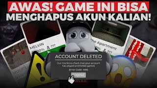 DILARANG MAIN GAME INI DI ROBLOX??? AKUN KITA BISA DIHAPUS SETELAH MAININ GAMENYA!!!