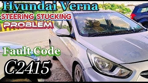 Hyundai Verna Steering Stucking Problem | Fault code C2415 |steering motor kharab hai 🆗