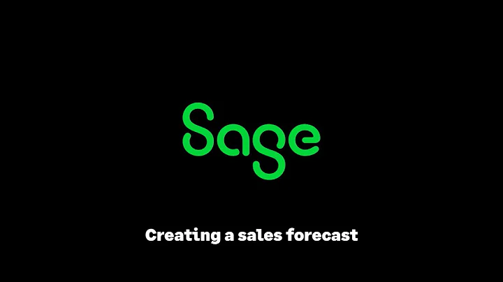 Sage CRM - Creating a sales forecast