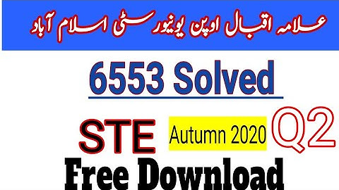 6553 Q2 STE solved autumn 2020