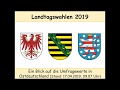 Landtagswahlen 2019 in Ostdeutschland: Ein Blick auf die Umfragewerte (Stand: 17.04.2019)