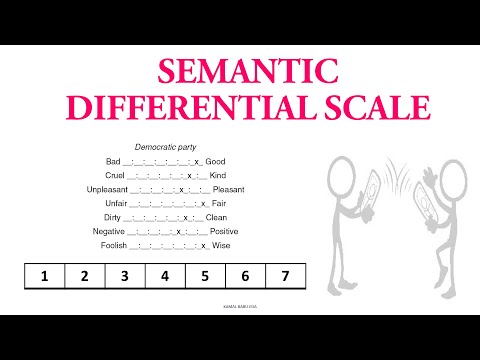 SEMANTIC DIFFERENTIAL SCALE