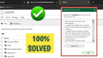 Jupyter notebook LAUNCH error SOLVED Part 1 | How to solve launch error of Jupyter notebook
