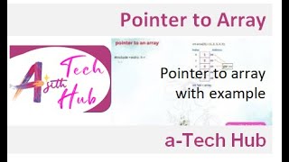 pointer to array in c |malayalam