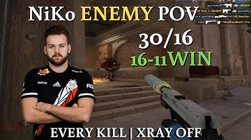G2 NiKo (30-16) Playing Anubis On FACEIT! ENEMY POV | CSGO 2023