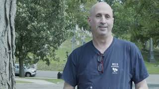 The Wallpaper Artist, Rockaway Russel Siegel at Greenwood Cemetery.