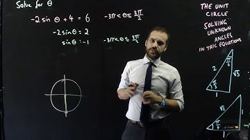 The unit circle solving unknowns in trig equations