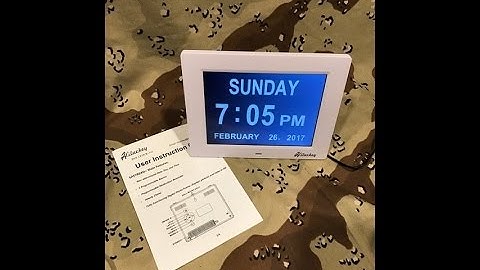 Hiluckey Digital Clock/Calendar Alarm