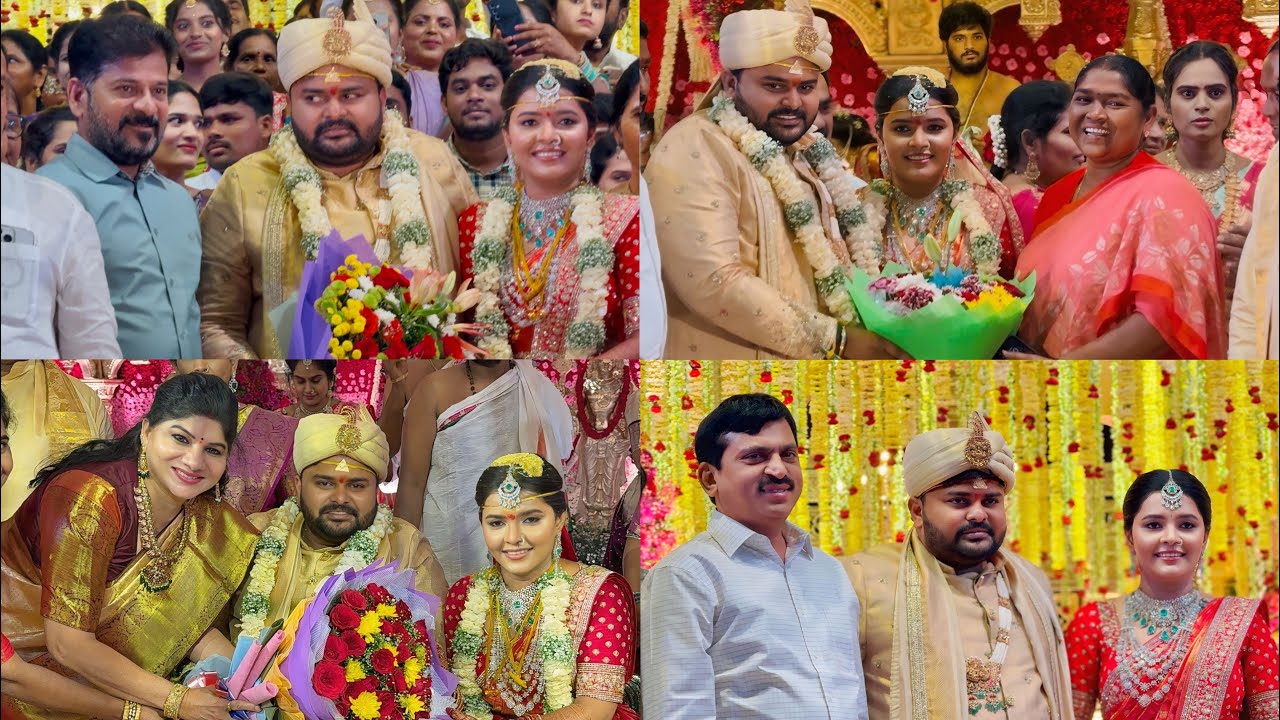 Cm Revanth Reddy At Telangana State Youth Congress President Charan Reddy Wedding | MLA Seethakka | 