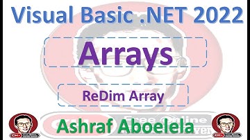 Visual Basic  Net 2022  97  Arrays   ReDim Array