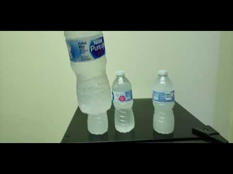 Supercooled water turning to solid ice before your eyes