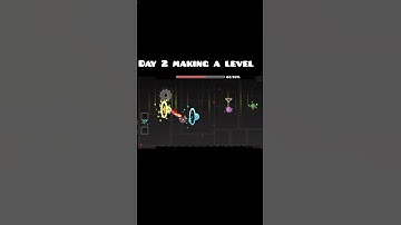 Day 2 making a level #shortvideos #geometrydash #gd #building