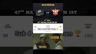 Mi vs LSG 💥 March prediction 🥶         #ipl2026 #rcbians #msdhoni