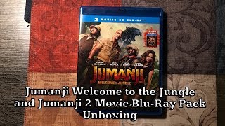 Jumanji Welcome to the Jungle and Jumanji 2 Movie Blu-Ray Pack Unboxing