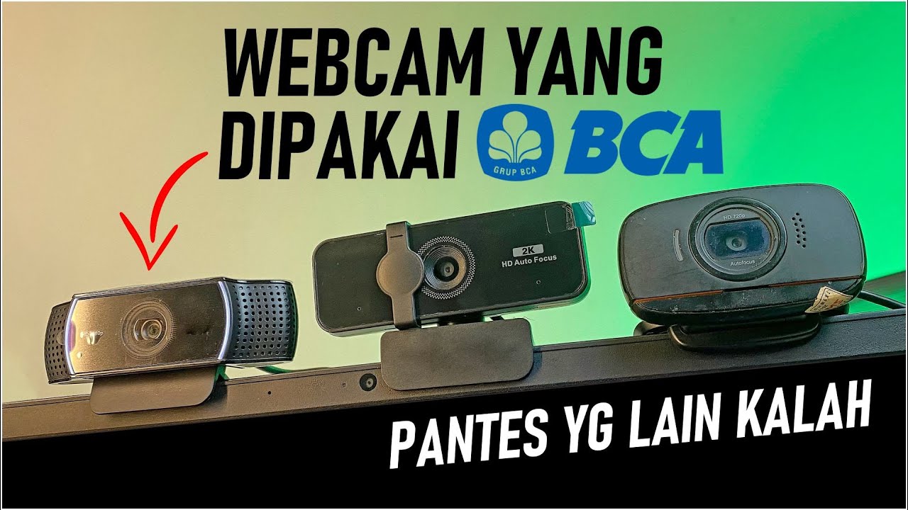376 INI DIA ALASAN, kenapa BANK BCA pakai webcam ini gak mau lain streamer HD Logitech c922