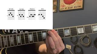 Study 9-10 Melodic Rhythms For Guitar 100 bpm #guitar #sightreading  #jazzguitar