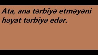 Обложка Atalar Sözləri 1 Скачать Atalar Sözləri 1