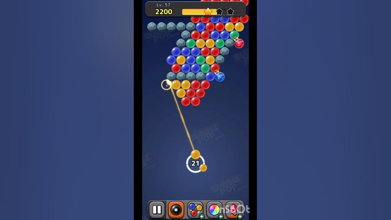 jogo bubble shooter bolinhas coloridas nível 14 al 17