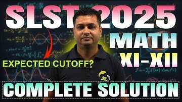 WBSSC SLST Mathematics XI-XII 2025 COMPLETE SOLUTION | Answer Key & Expected cutoff -PALMATHS #wbssc