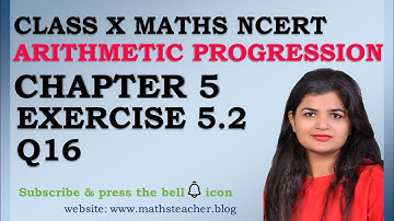 Chapter 5 Arithmetic Progression Ex 5.2 Q16 Class 10 Maths NCERT