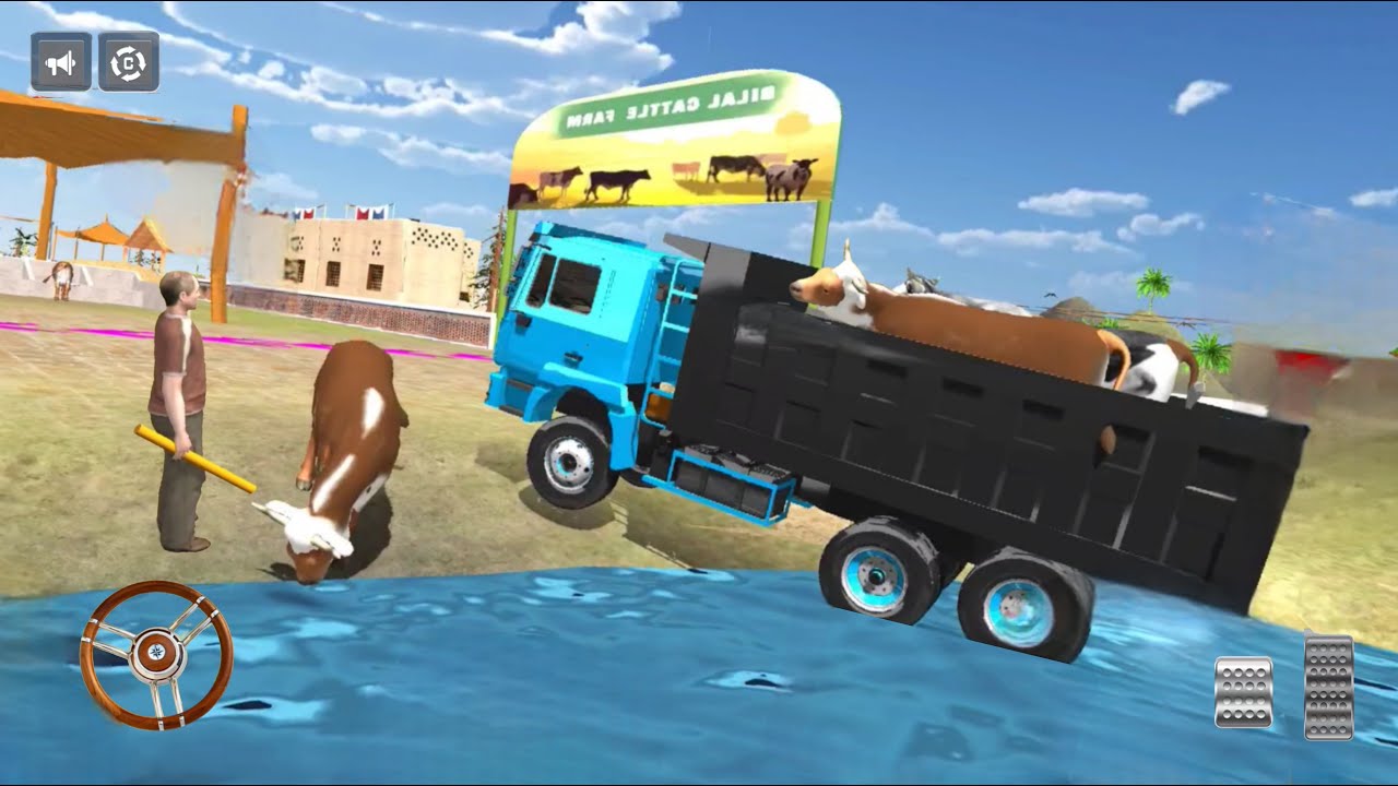 🐂Zoo animals games simulator: animals truck transport - Gameplay hd android ios
