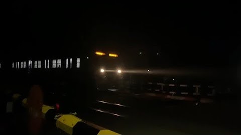 MODERN ICF MEDHA EMU Local train at night  passing through railgate || Eastern Railway