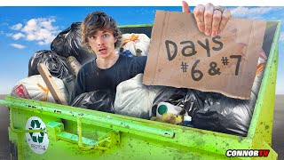 I Survived 7 Days Only Dumpster Diving Final Day