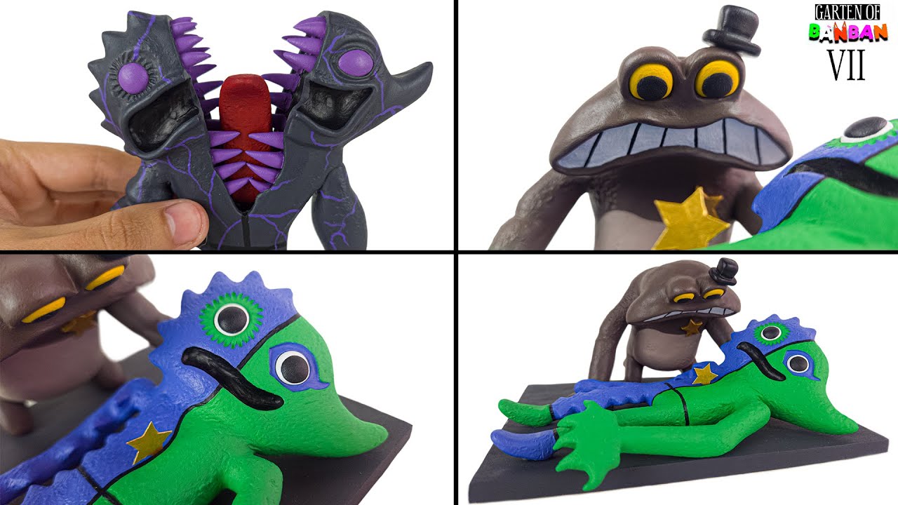 SCULPTING EVIL BITTERGIGGLE, SAD SHERIFF TOADSTER and