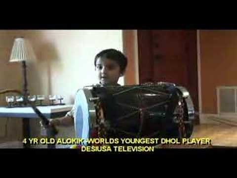 4 YR OLD WORLDS YOUNGEST DHOL PLAYER ALOKIK DUTT