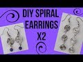 DIY Wire Spiral Earrings Tutorial