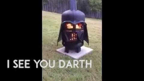 Darth Vader Fire Pit - Looking good!