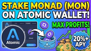 Earn 16% APR! Monad Staking Guide on Atomic Wallet 🚀
