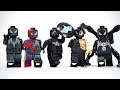 Venom Spider Man Venom Captain America Venom Deadpool We are Venom Unofficial Lego Minifigures