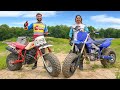 Big Wheel Dirt Bike Riding!