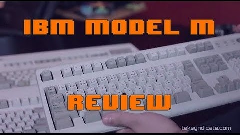 IBM Model M Keyboard Unboxing and Review