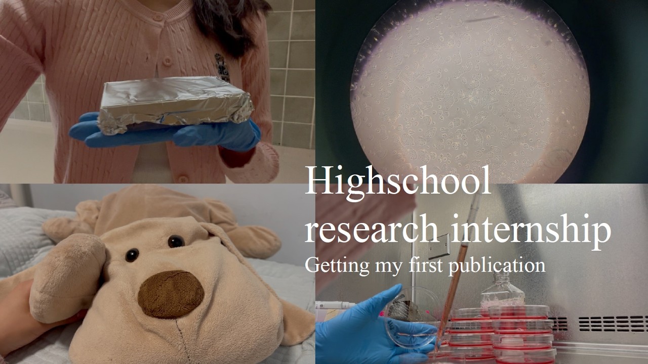 Highschool research internship: getting my first publication - YouTube
